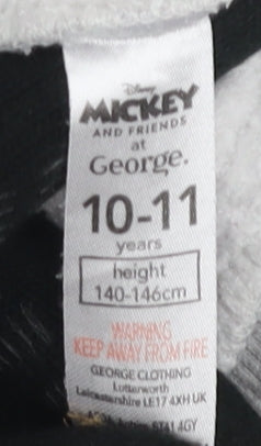 Disney Girls Grey Minnie Mouse Pullover Sweatshirt 10-11 Years