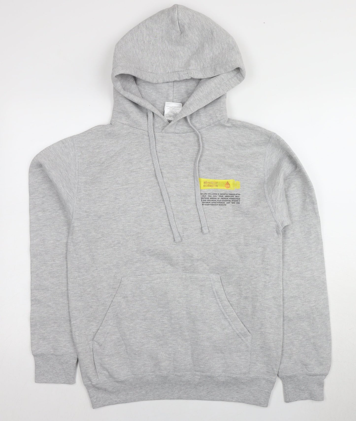 Unisex Adults UK Size S Russell Grey Pullover Hoodie