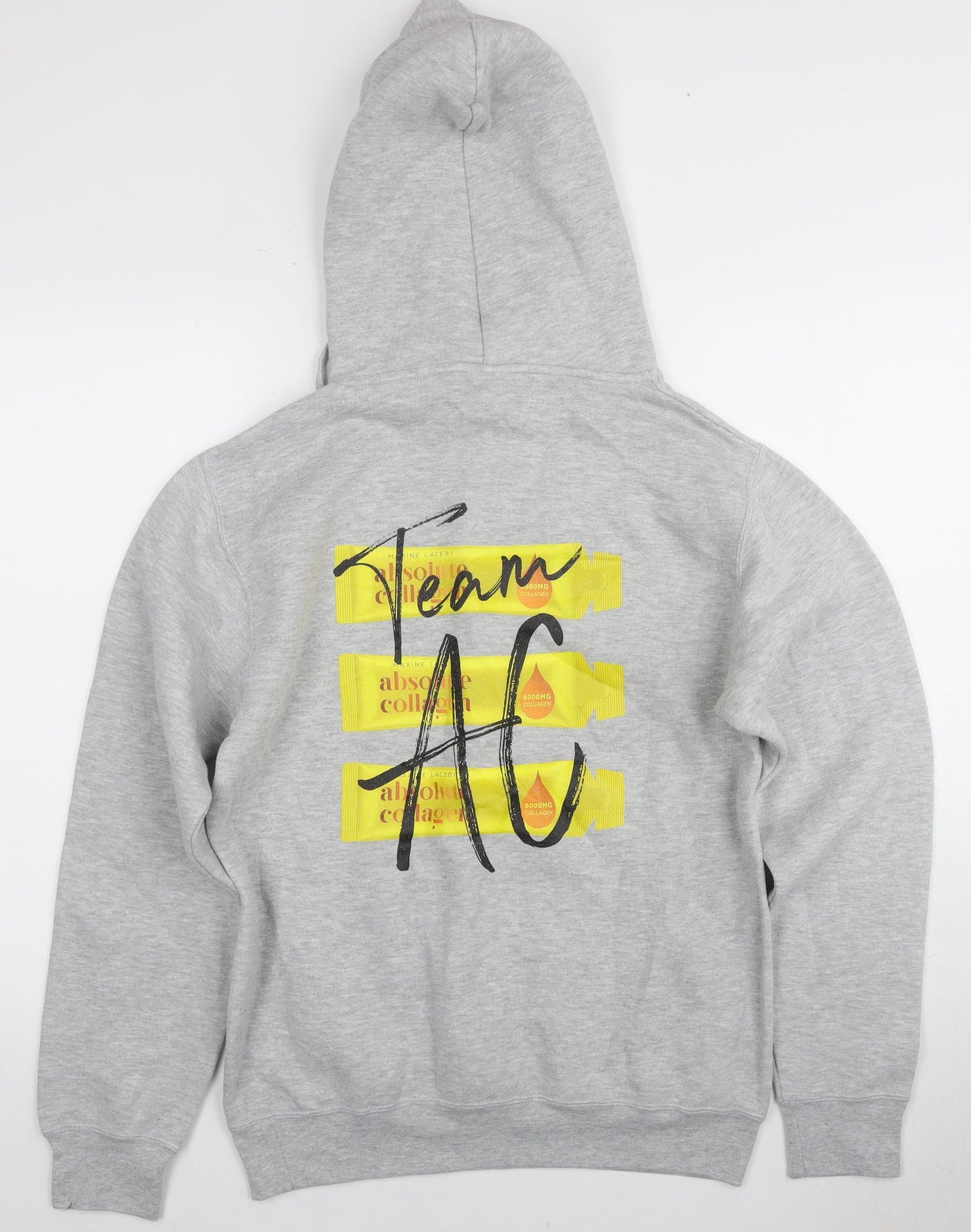 Unisex Adults UK Size S Russell Grey Pullover Hoodie