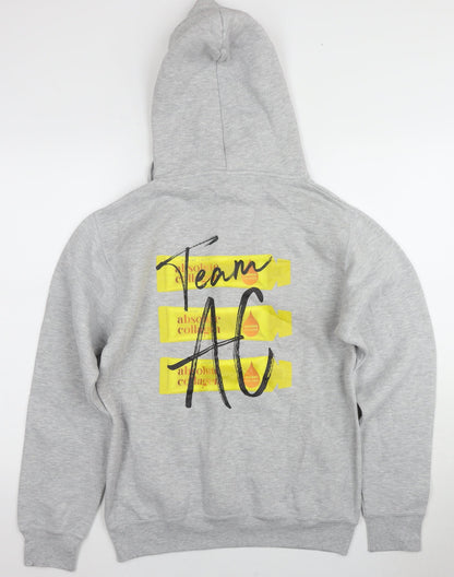 Unisex Adults UK Size S Russell Grey Pullover Hoodie