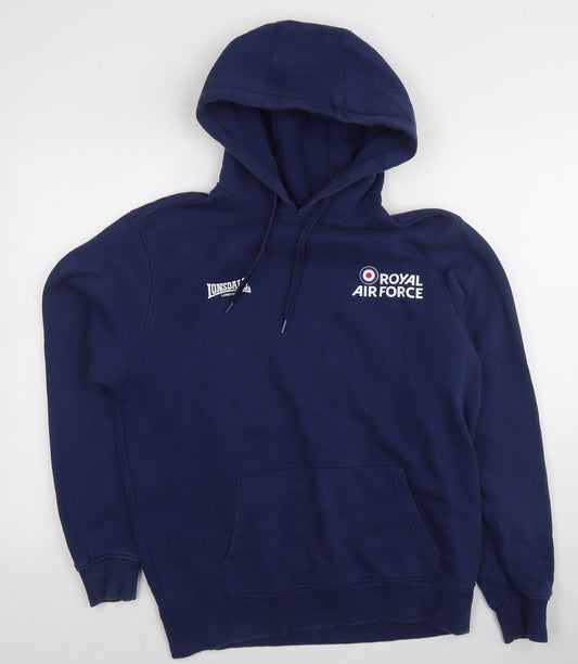 Mens UK Size S Lonsdale Blue Pullover Hoodie