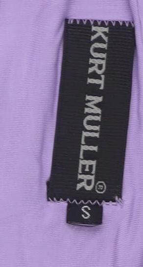 Kurt Muller Unisex Purple T-Shirt, Size S, V-Neck Jersey