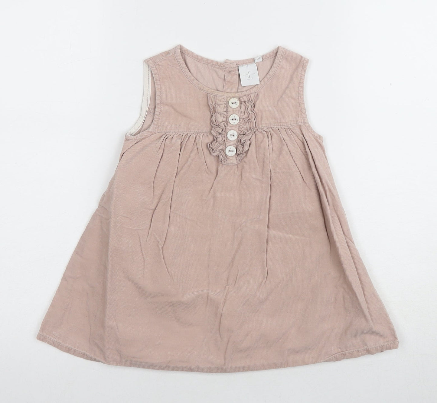 Debenhams Girls Pink A-Line Cotton Dress 18-24 Months
