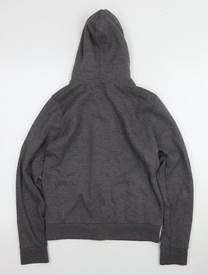 Liverpool Unisex Kids Grey Full Zip Hoodie, Size 10