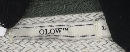 OLOW Men's Green Pullover Sweatshirt with Pocket - Size L