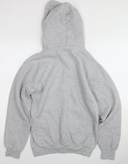 Unisex Adults UK Size S Russell Grey Pullover Hoodie
