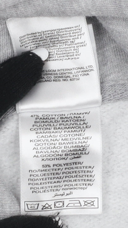 Unisex Adults UK Size S Russell Grey Pullover Hoodie
