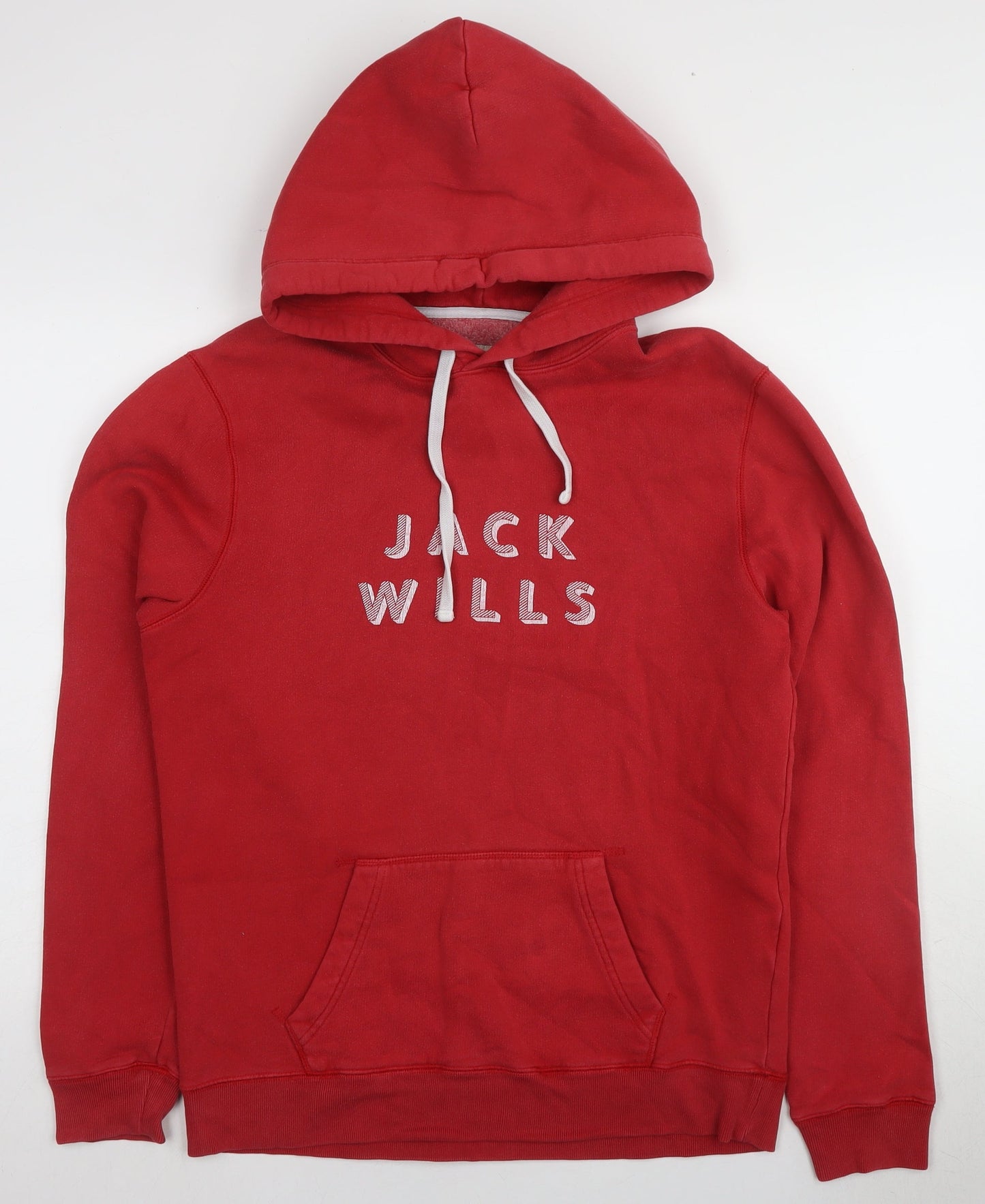 Mens UK Size M Jack Wills Red Pullover Hoodie