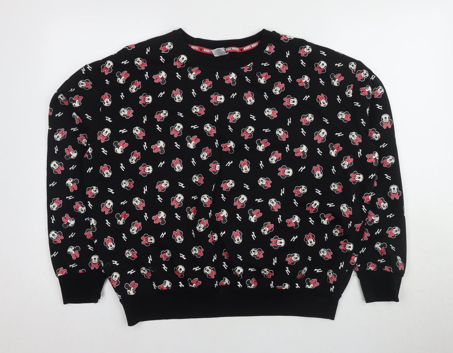Womens UK Size L Disney Black Pullover Sweatshirt