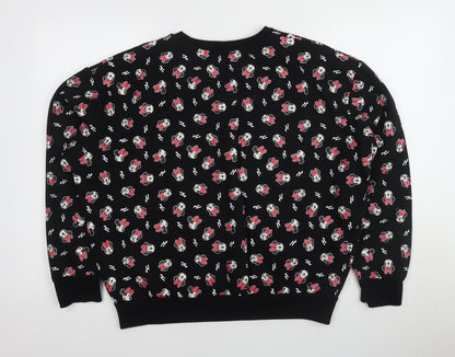 Womens UK Size L Disney Black Pullover Sweatshirt