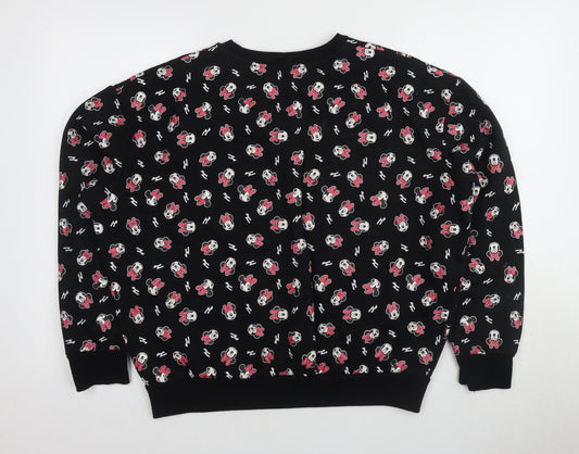 Womens UK Size L Disney Black Pullover Sweatshirt