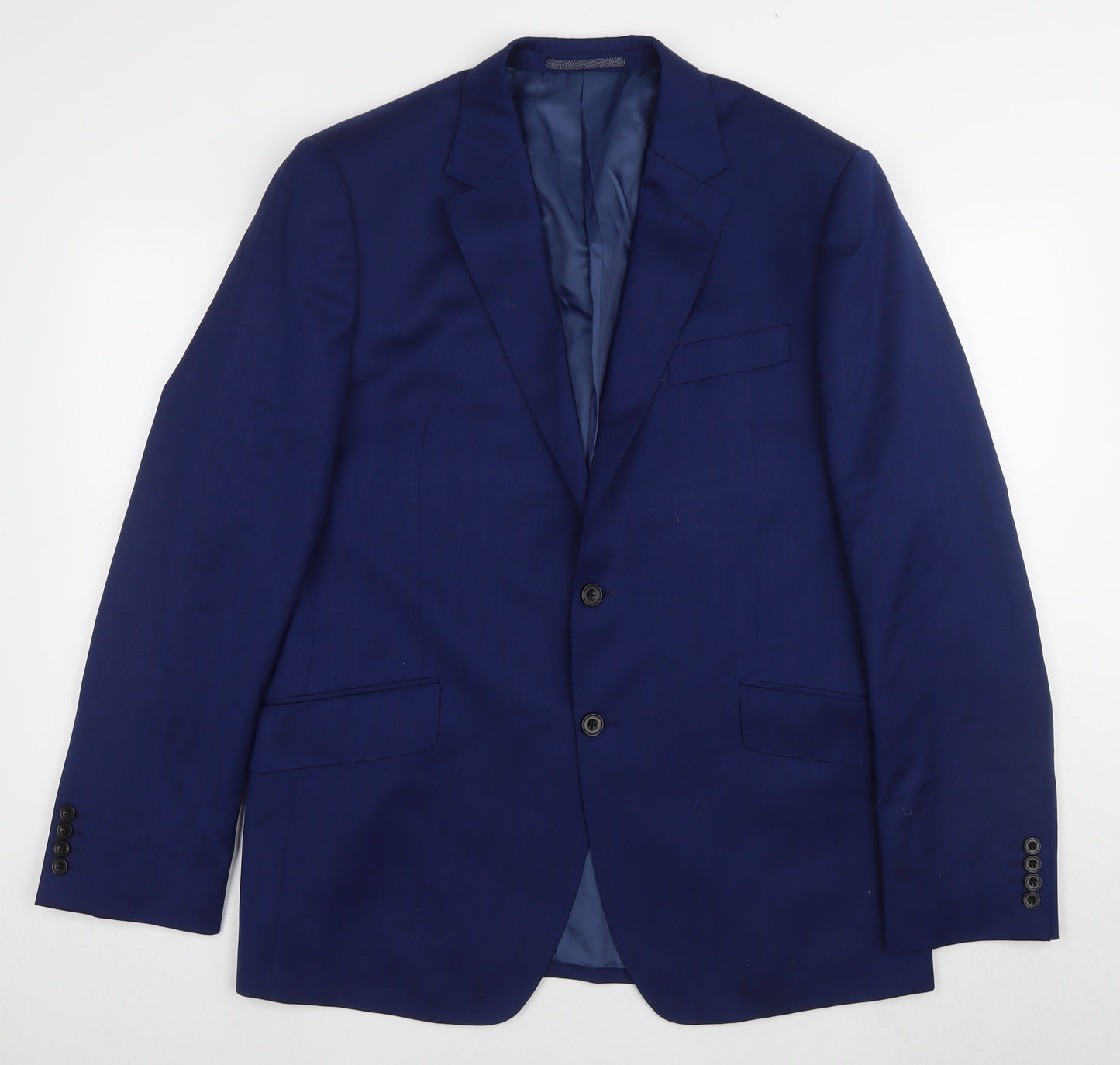Mens UK Size 42 Marks and Spencer Regular Blue Suit Jacket