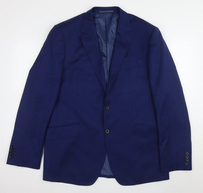 Mens UK Size 42 Marks and Spencer Regular Blue Suit Jacket