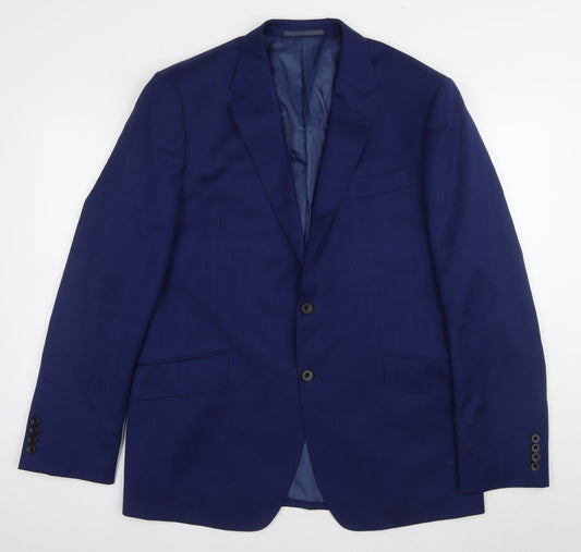 Mens UK Size 42 Marks and Spencer Regular Blue Suit Jacket