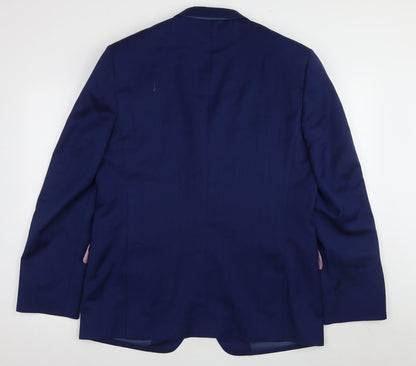 Mens UK Size 42 Marks and Spencer Regular Blue Suit Jacket