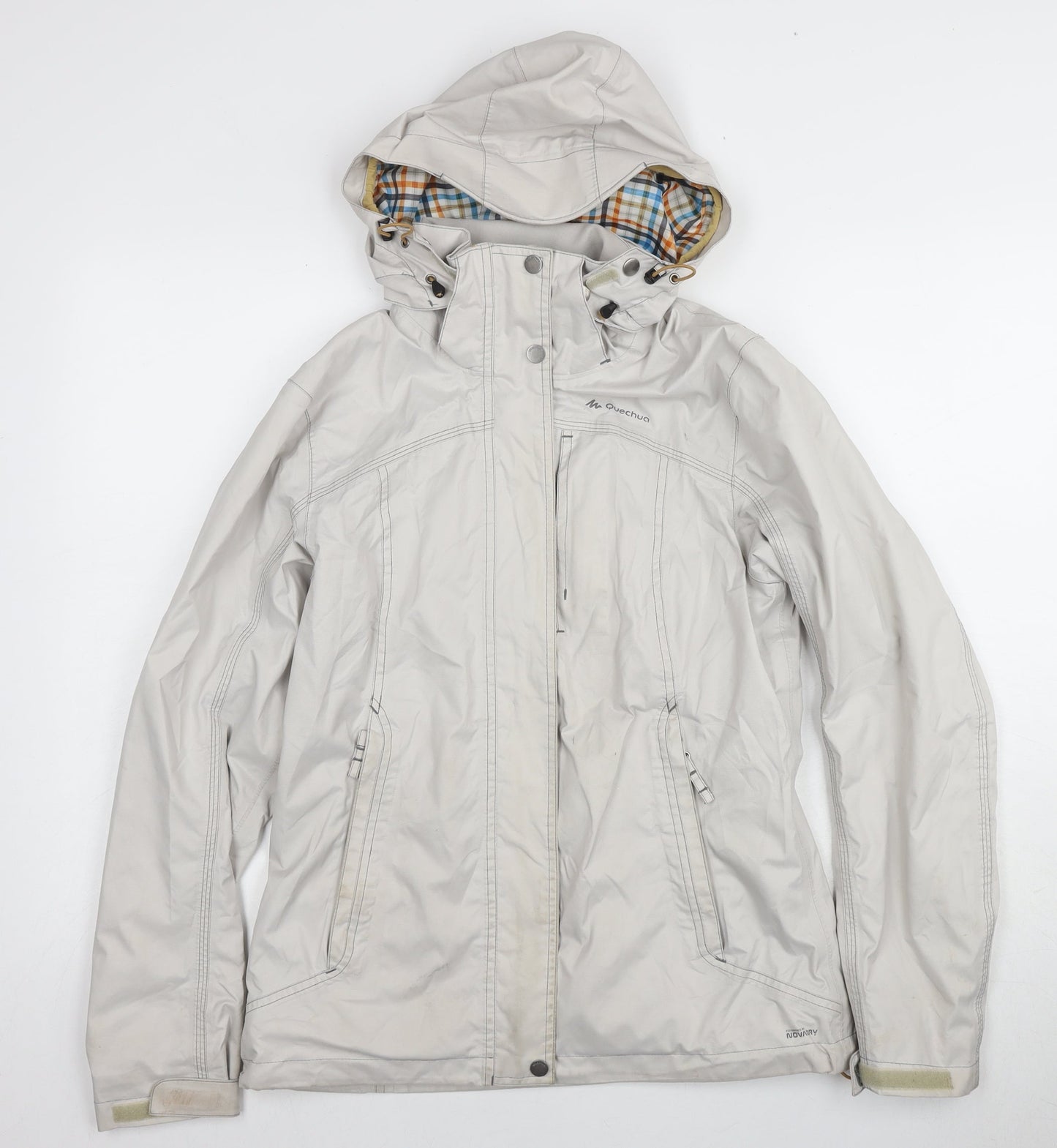 Womens UK Size Small Quechua Ivory Parka Coat