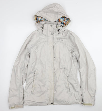 Womens UK Size Small Quechua Ivory Parka Coat