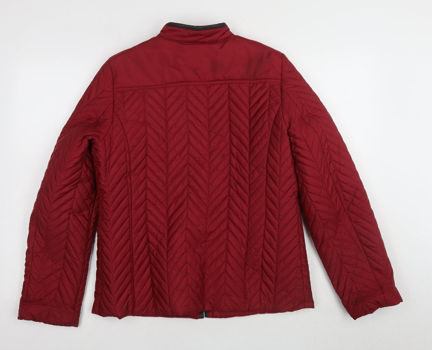 Charter Club Women's Red Quilted Jacket M Casual