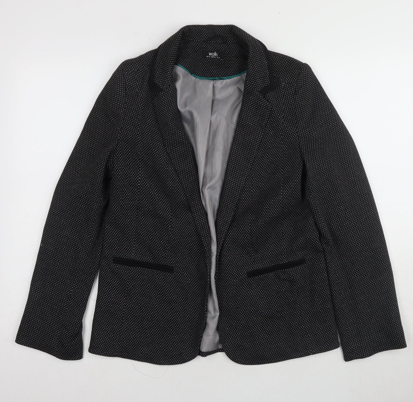 Womens UK Size 10 Wallis Black Basic Jacket