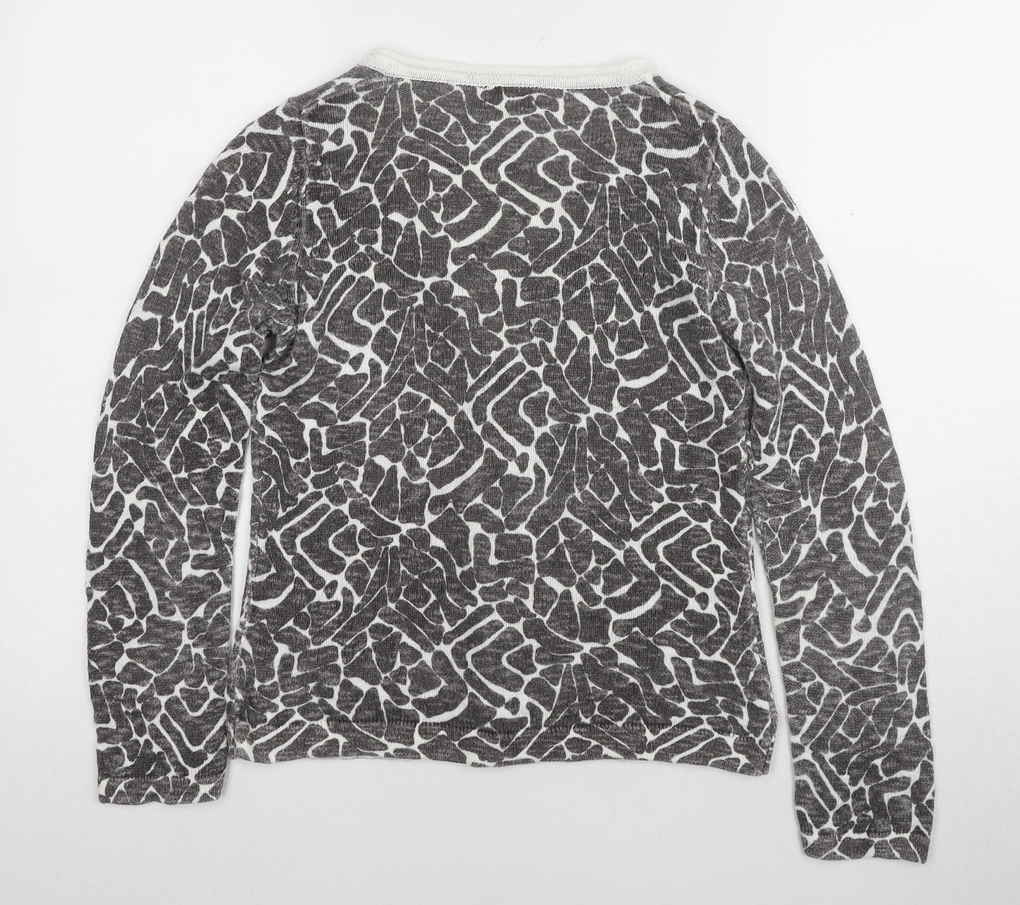 Womens UK Size 8 Minuet Grey Cardigan Jumper