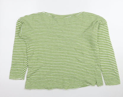 Womens UK Size One Size Made In Italy Green Pullover Jumper