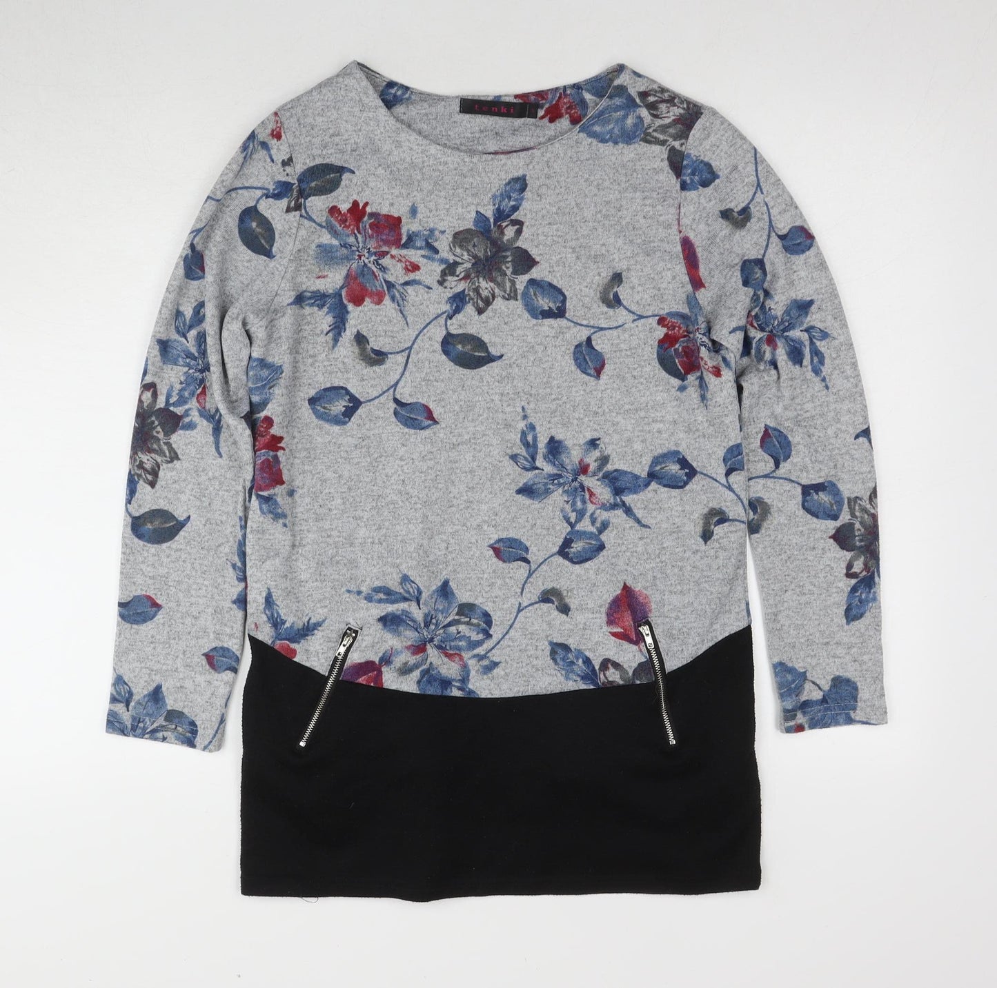 Womens UK Size S Tenki Grey Pullover Jumper
