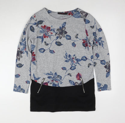 Womens UK Size S Tenki Grey Pullover Jumper