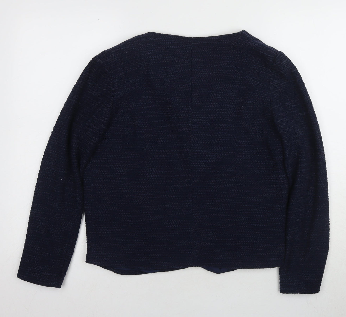 Womens UK Size L Mango Blue Cardigan Jumper