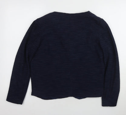 Womens UK Size L Mango Blue Cardigan Jumper
