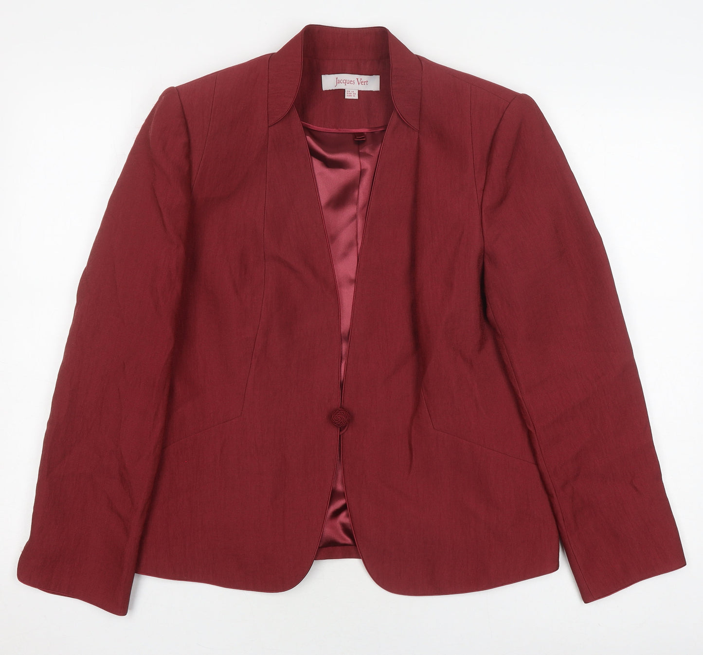 Jacques Vert Women's Red Blazer UK 14 Formal