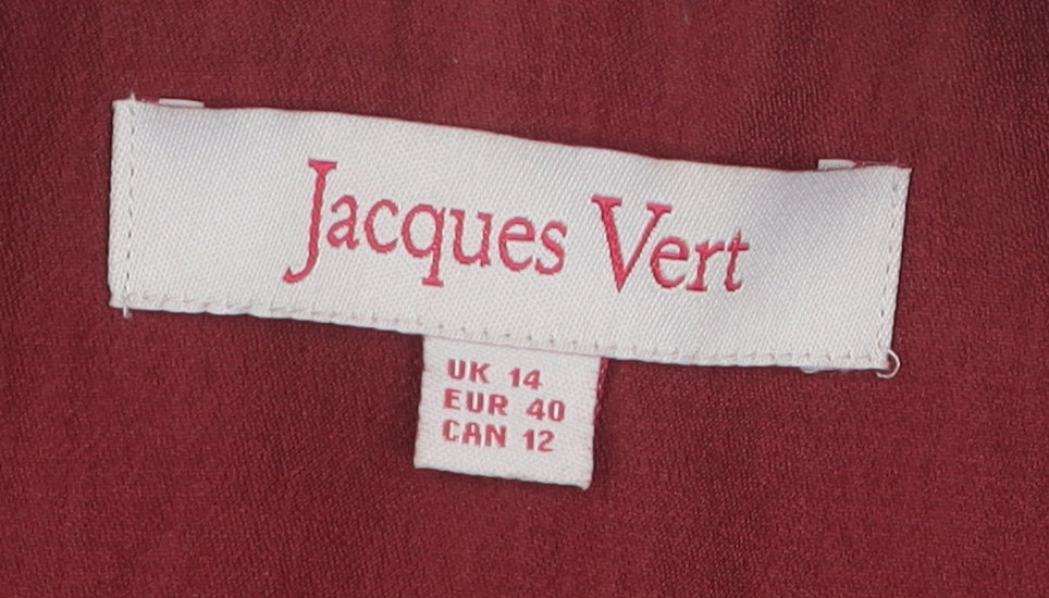 Jacques Vert Women's Red Blazer UK 14 Formal