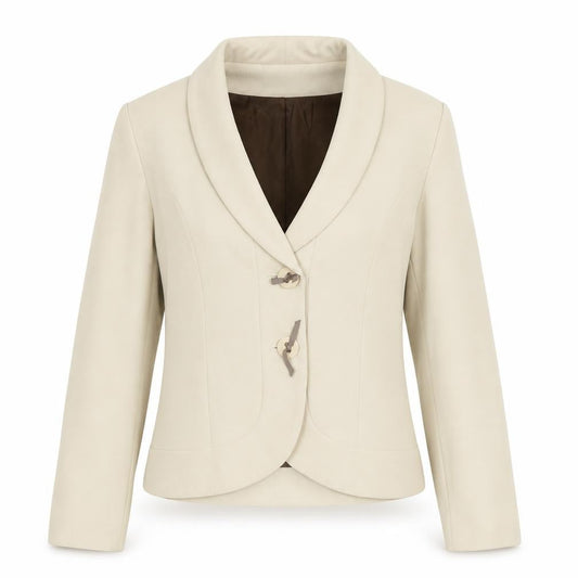 Womens UK Size 10 Minuet Regular Ivory Blazer