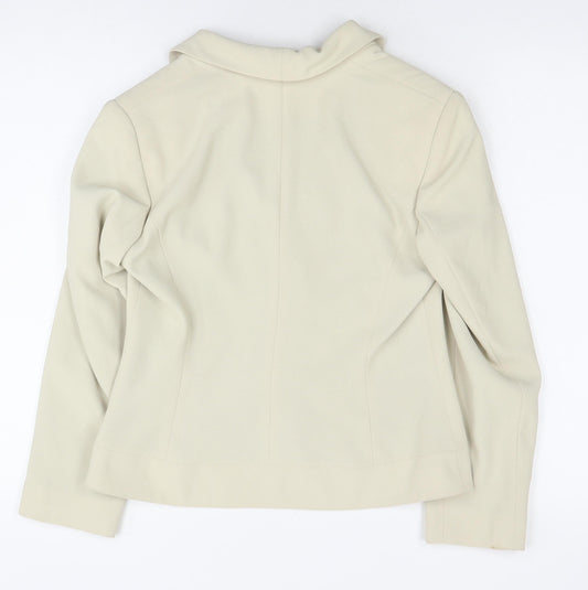 Minuet Women's Ivory Blazer UK 10 Shawl Lapel Formal