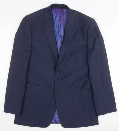 Austin Reed Men's Blue Blazer, Size 40R, Wool