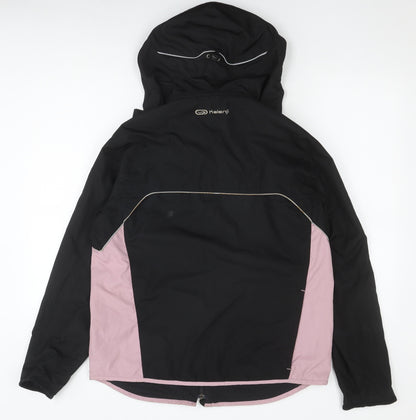 Kalenji Women's Black Hooded Jacket Size 14