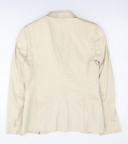 Massimo Dutti Women's Beige Blazer Size 12