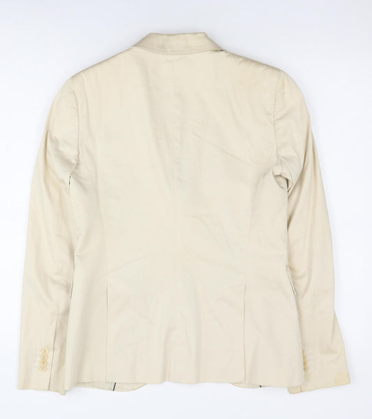 Massimo Dutti Women's Beige Blazer Size 12