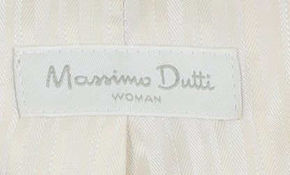 Massimo Dutti Women's Beige Blazer Size 12