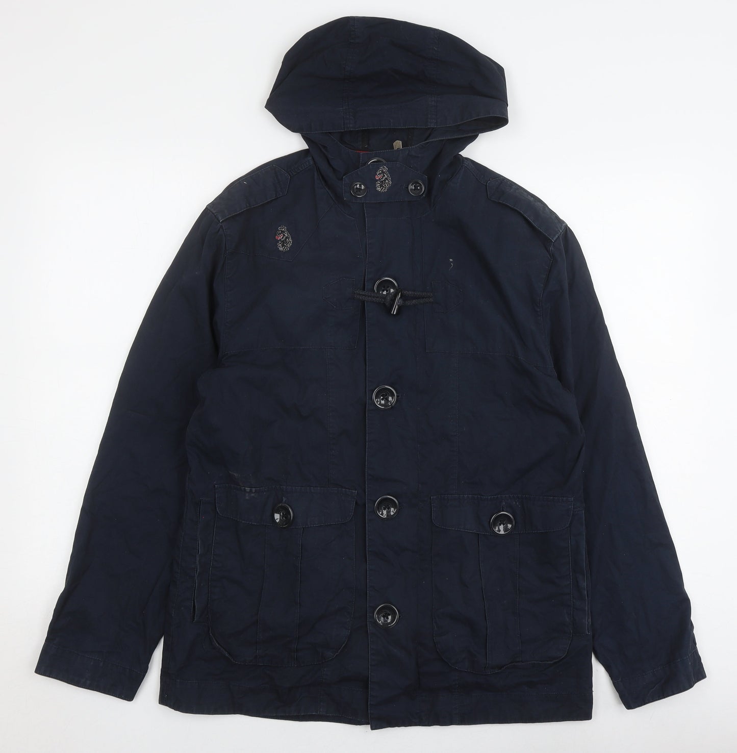 Mens UK Size S Luke Blue Hooded