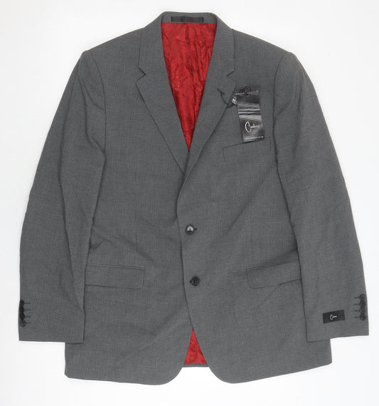 Mens UK Size 44 Carducci Regular Grey Suit Jacket