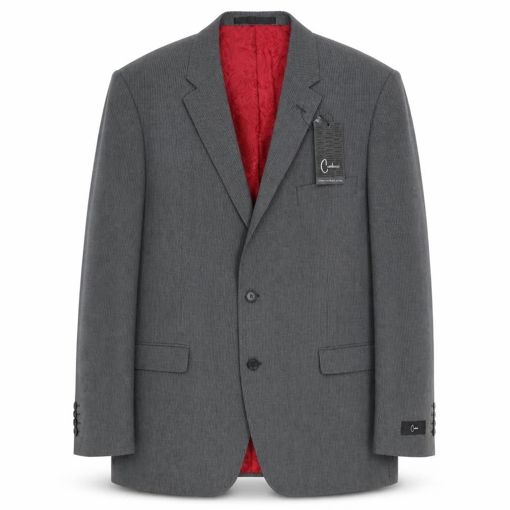 Mens UK Size 44 Carducci Regular Grey Suit Jacket