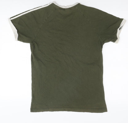 Mens UK Size M adidas Green  T-Shirt