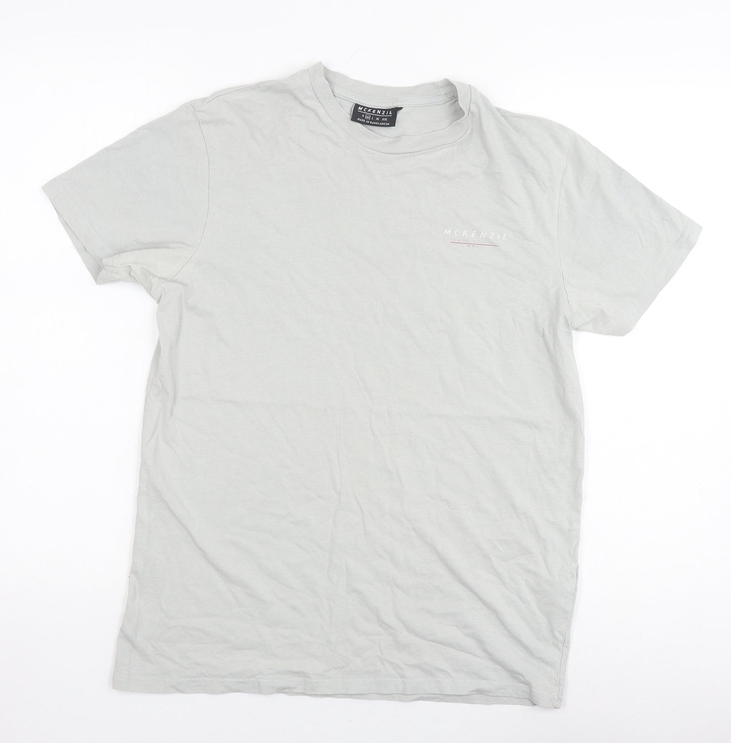 McKenzie Men's Grey M Crew Neck T-Shirt