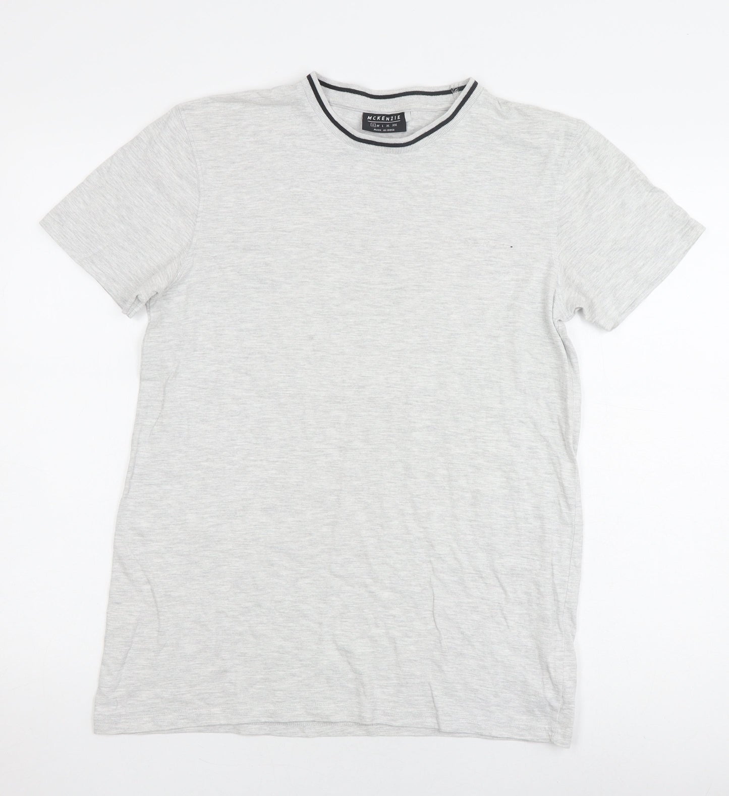 McKenzie Men's Grey Crew Neck T-Shirt S