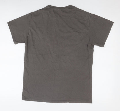 LUFC Men's Grey T-Shirt, M, Graphic Print, Sports Theme