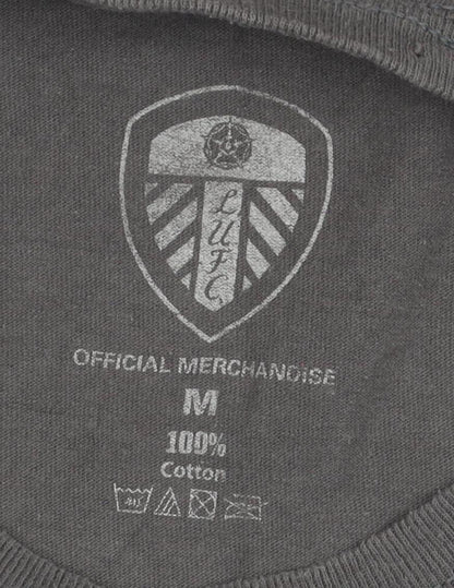 LUFC Men's Grey T-Shirt, M, Graphic Print, Sports Theme