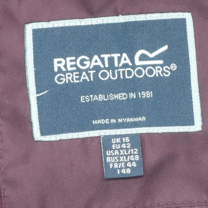Regatta Women's Purple Puffer Jacket Size 16