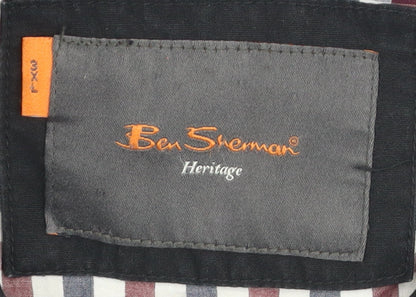 Mens UK Size 3XS Ben Sherman Black Bomber Jacket