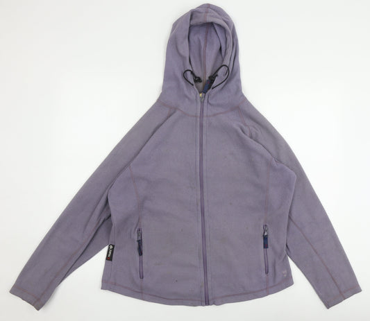 Polartec Women's Purple Fleece Jacket Size 12