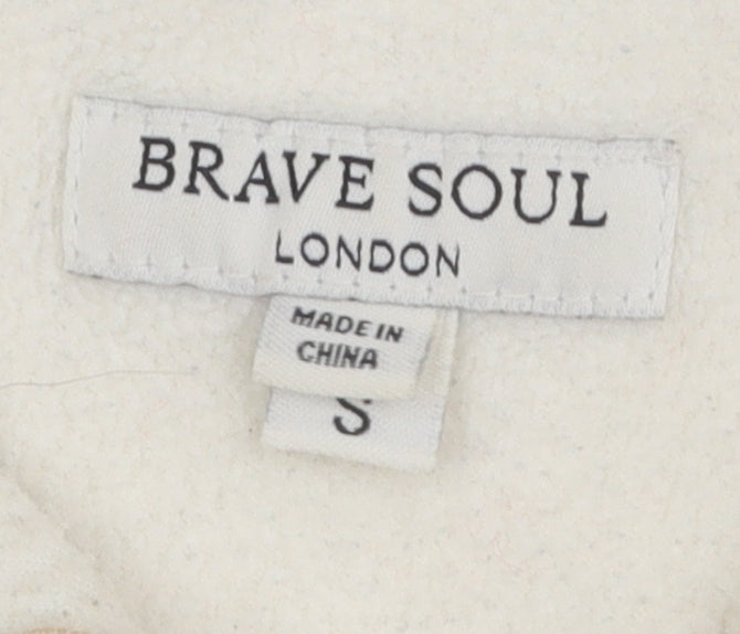 Brave Soul Women's Ivory Pullover Sweatshirt, Size S